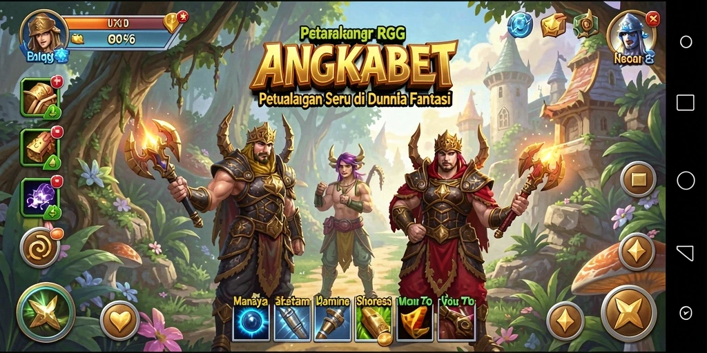 Tampilan gameplay RPG yang seru dan menarik dari ANGKABET.