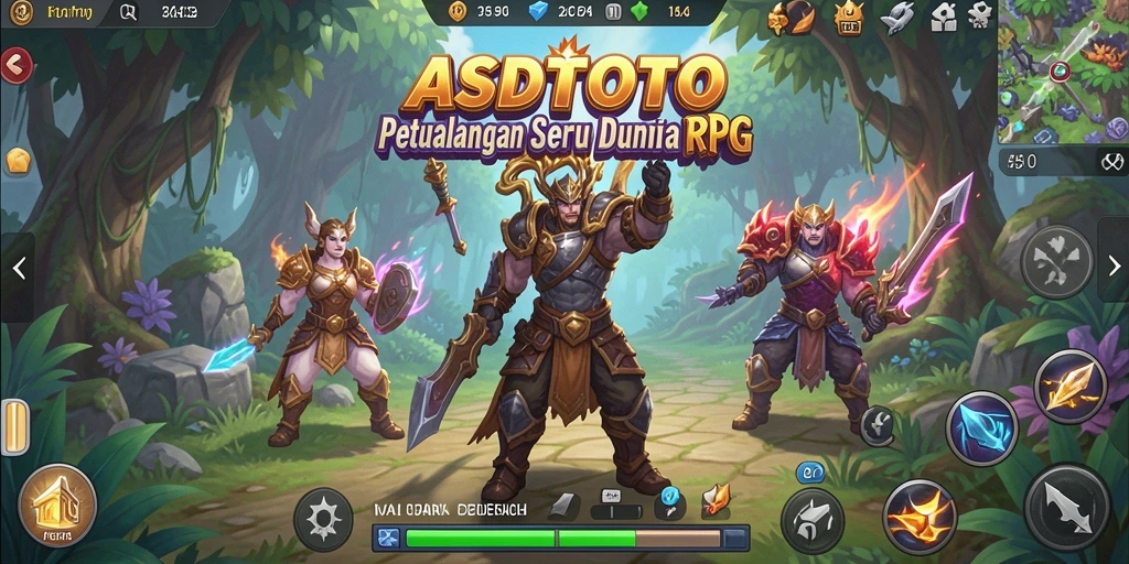 Tangkapan layar gameplay <strong>ASDTOTO</strong> menunjukkan pertarungan epik dan karakter yang dinamis.