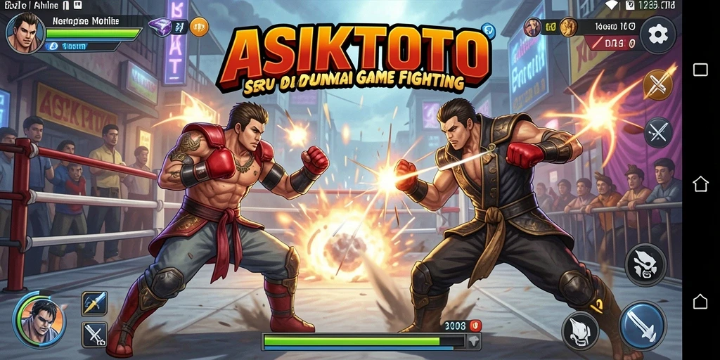 Tampilan seru dari pertarungan di ASIKTOTO dengan aksi karakter