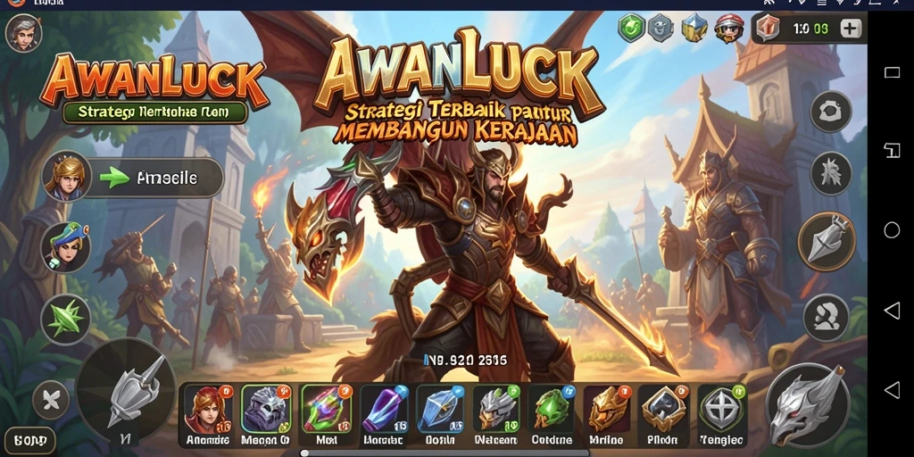 Gameplay menarik dengan strategi membangun kerajaan.