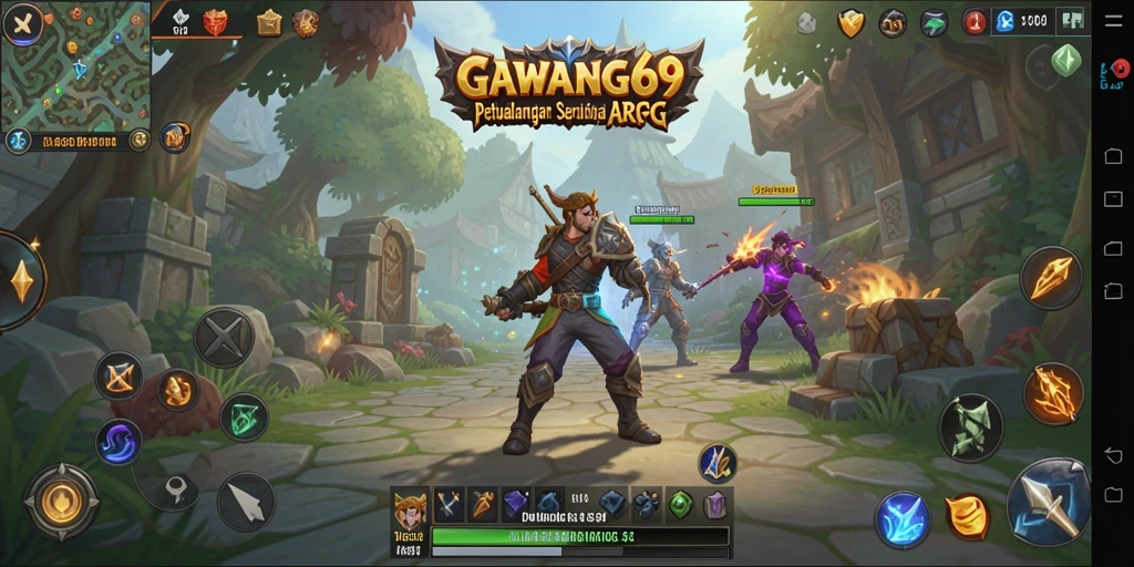 Screenshot GAWANG69 menampilkan aksi seru dalam pertarungan ARPG.
