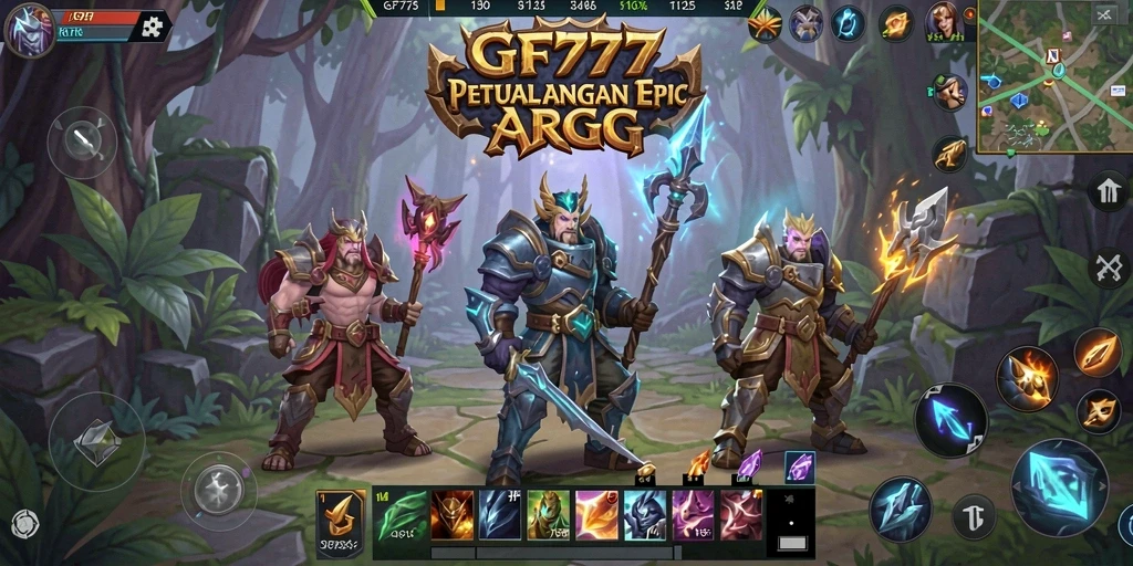 Tampilan gameplay seru dan menegangkan dari GF777 dalam pertempuran ARPG.