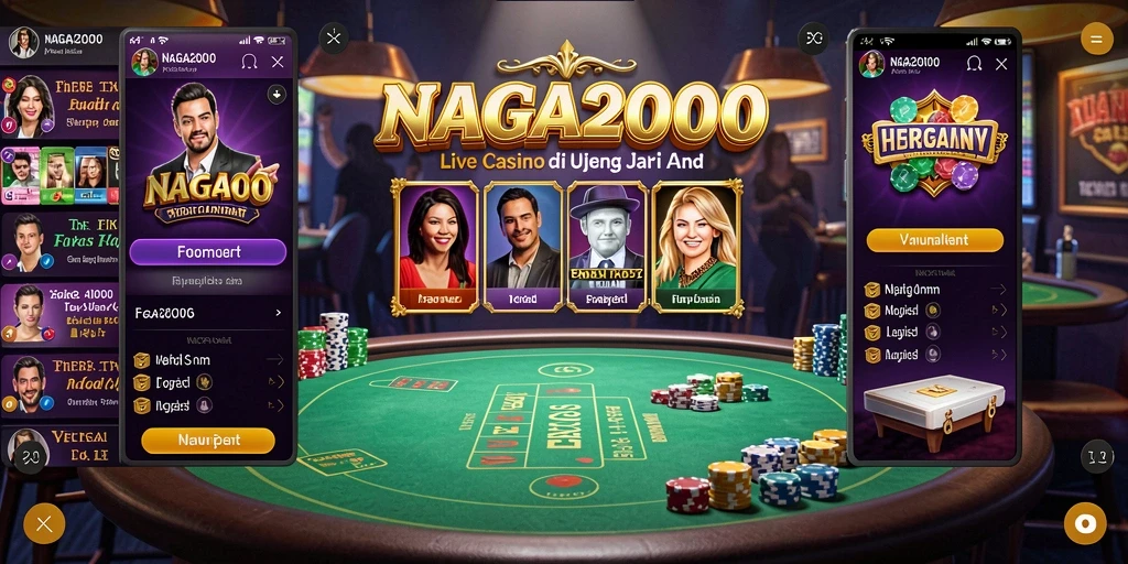 Gameplay Live Casino NAGA2000 yang menarik dan interaktif.