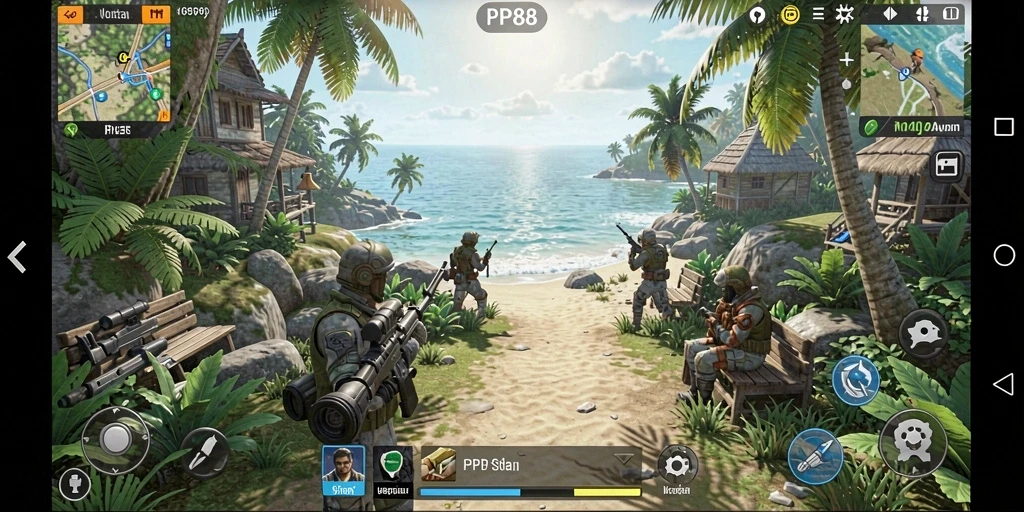 Tampilan gameplay PP88 yang seru dan penuh warna.