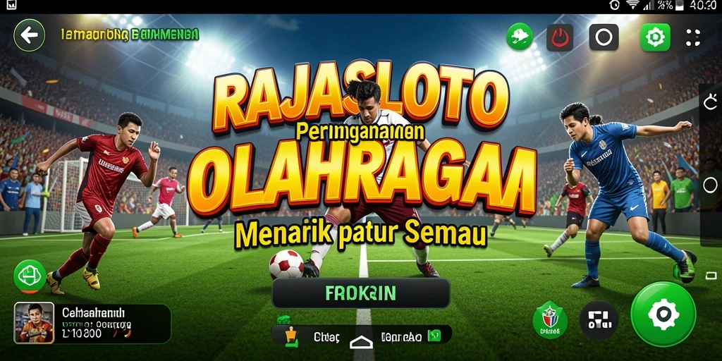 Tampilan gameplay menarik dari RAJASLOTO yang menampilkan aksi olahraga seru.