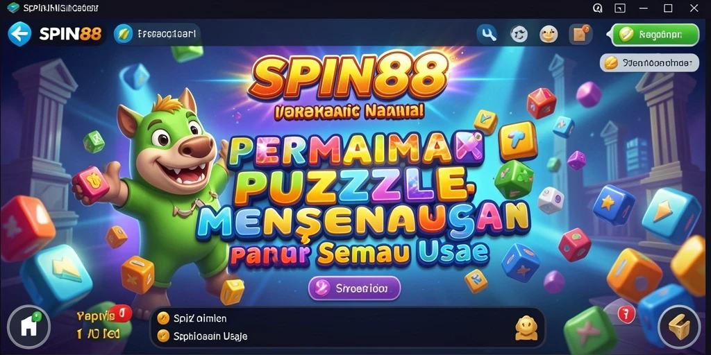 Tampilan gameplay SPIN88 yang seru dan penuh warna.