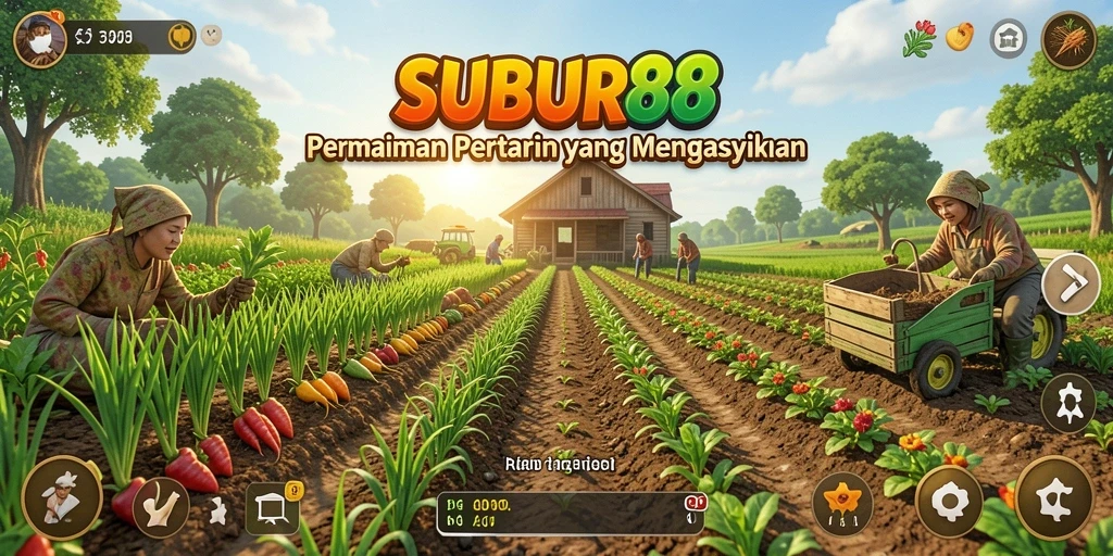 Tampilan gameplay SUBUR88 yang menarik saat bertani.