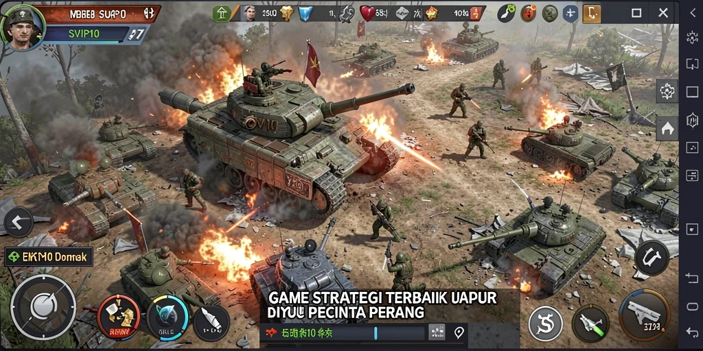 Tangkapan layar gameplay SVIP10 menampilkan strategi mendebarkan dalam aksi.