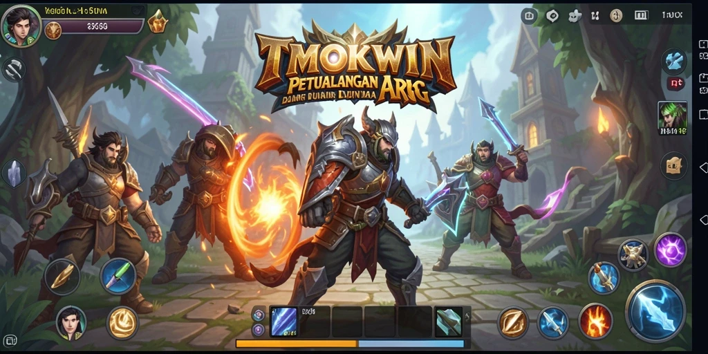 Tampilan gameplay TMOKWIN yang menakjubkan dalam aksi ARPG.