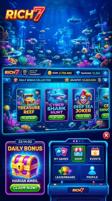 Proses unduh yang cepat dan aman di aplikasi rich7.